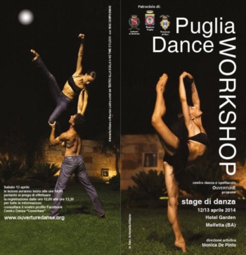 Puglia Dance WorkShop: Centro di Danza Ouverture propone uno stage di Danza il 12-13 Aprile presso l'Hotel Garden di Mofletta