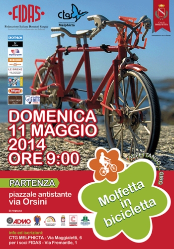 Molfetta in bicicletta: Domenica 11 Maggio alle ore 9,00