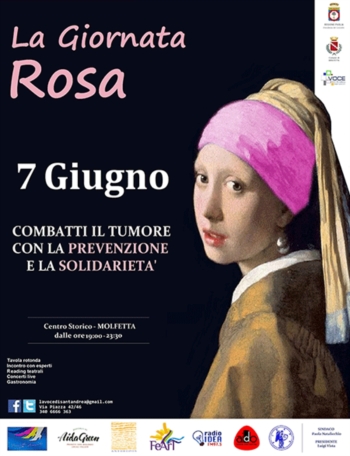 Molfetta si tinge di Rosa. Il 7 giugno la giornata sulla prevenzione dei tumori femminili nel centro storico