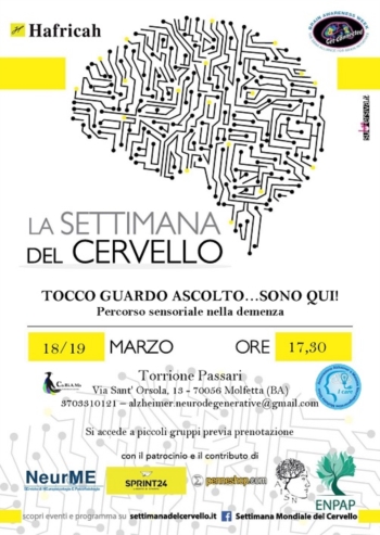 Settimana del Cervello. A Molfetta il 18 e 19 marzo gli eventi di sensibilizzazione