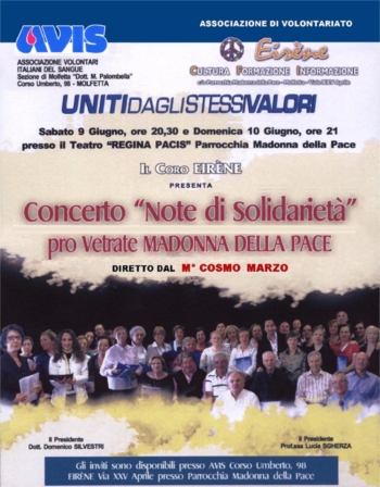 SERATE DI SOLIDARIETA CON LA MUSICA DIRETTA DAL M° COSMO MARZO