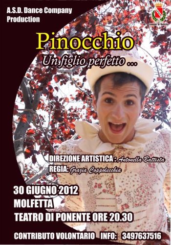 30 Giugno presso il Teatro di Ponente -''PINOCCHIO un figlio perfetto'' a cura della Dance Company