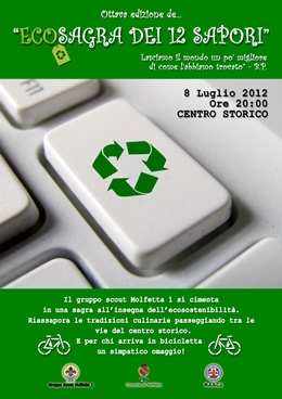 Ecosagra dei 12 sapori: 8 Luglio 2012 presso il centro storico