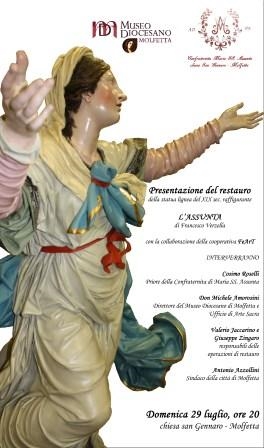 Presentazione restauro statua dellAssunta