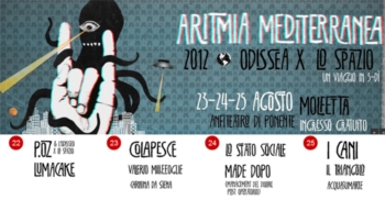 Aritmia Mediterranea:23-24-25 Agosto presso l'Anfiteatro di Ponente