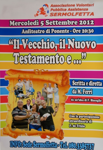 ''Il vecchio e il nuovo testamento e ''il 5 Settembre presso il teatro di Ponente