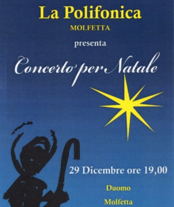 Oggi ore 19 presso il Duomo concerto di Natale della Polifonica di Molfetta