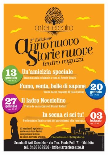 Dal 13 Gennaio fino al 3 Febbraio, tutte le domeniche dalle 17.30 alle 19.30, ritorna “Anno Nuovo Storie Nuove”