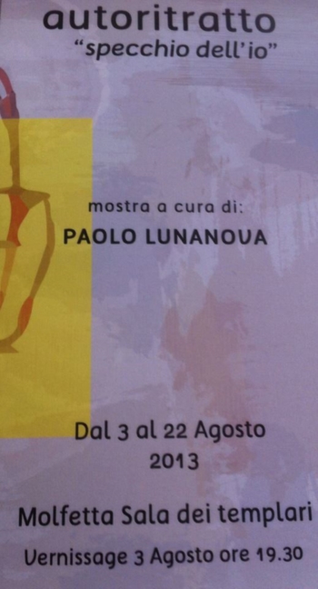 Dal 3 al 22 agosto mostra a cura di Francesca Lunanova presso la Sala dei Templari