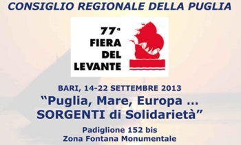 Il Consiglio Regionale alla 77^ Fiera del Levante - Il calendario degli eventi