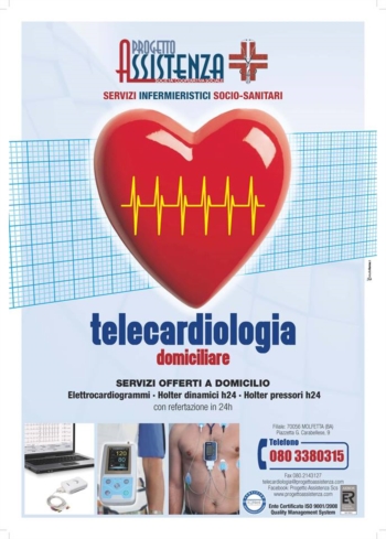 Martedì 12 novembre 2013 alle ore 8,30 presso l'Hotel Garden si terrà la presentazione ufficiale del progetto Telecardiologia domiciliare